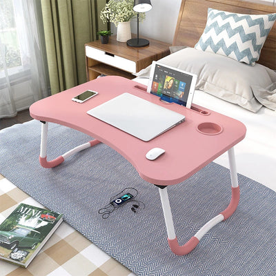 Notebook folding computer table