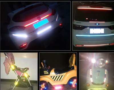 Car and motorcycle bicycle reflective stickers